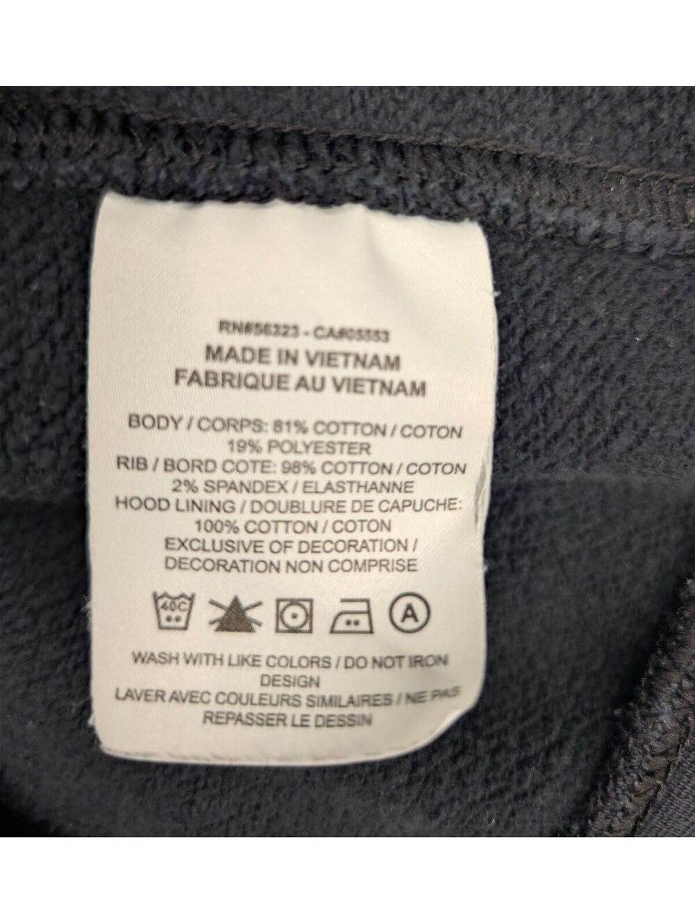 Nike Men's Large Gray Hoodie Sweatshirt Made in Vietnam - Picture 3 of 5